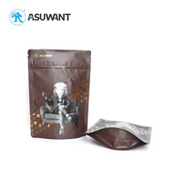 Sac en plastique alimentaire personnalisé de qualité supérieure avec impression 3D en relief, UV spot, finition mate inversée, impression numérique métallisée, impression en braille, QR et effet gaufrage