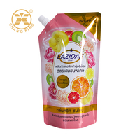 Sac à dos imprimé personnalisé 1L pochette à bec verseur pour détergent à lessive emballage de shampoing pochette de recharge pour savon liquide pour les mains