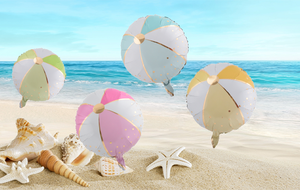 Summer Style <span class=keywords><strong>Beach</strong></span> Volleyball Vierfarbige Folien ballons Geburtstags feier Dekoration - Product Image 6