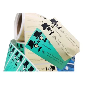 Factory Custom Vinyl Sticker Afdrukken Logo Waterdichte Gepersonaliseerde Cbd Product Verpakking Label Rol