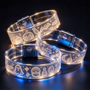 Pulsera LED con Logotipo Personalizado, Pulsera Magnética Luminosa para Conciertos, Fiestas, Festivales, Eventos, Regalos Promocionales al por Mayor, OEM, ODM - Product Image 4
