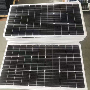 Малогабаритная монокристаллическая солнечная панель 12В 5-200Вт 24В, стеклянная, с половинными ячейками, высокоэффективная, полностью черная, для освещения - Product Image 5