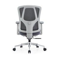 Chaise de bureau moderne avec design ergonomique, accoudoirs 4D réglables, dossier en maille, structure en nylon, hauteur réglable pour la maison/le bureau