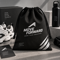 Sac en coton anti-poussière personnalisé pour chaussures de sport, sac d'emballage en toile imprimé avec logo pour les marques de sport