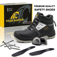 Zapatos de Seguridad Tiger Master CE S3 para Hombre, Botas de Trabajo Resistentes al Aceite, Antideslizantes, con Puntera de Acero, Antipinchazos, Antiestáticas, Calzado de Seguridad Industrial