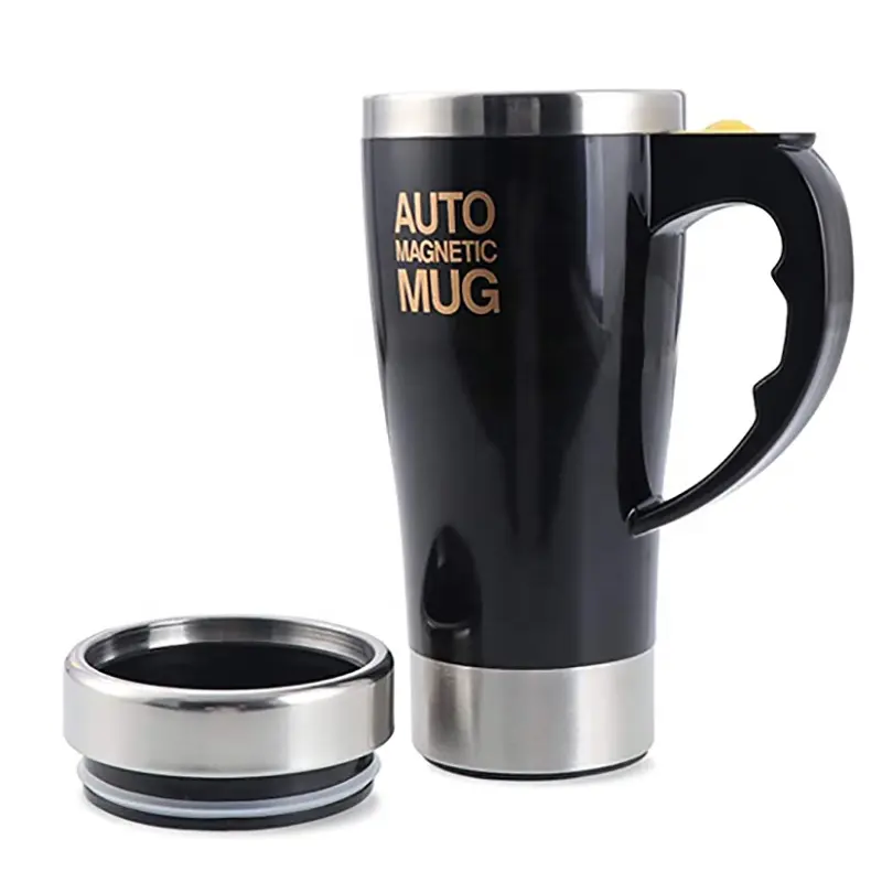 450ミリリットルElectric Self Stirring Coffee Mug Stainless Steel Auto Magnetic MugためCoffee Tea Hot Chocolate Milk Cup