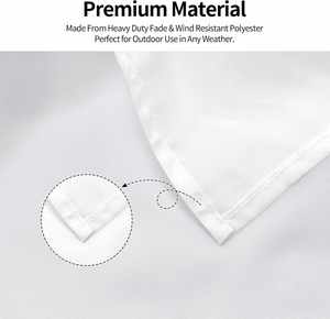 Bandera Personalizada de Doble Cara de 3x5 Pies, Decoración Comercial con Logotipo/Imagen/Texto, Pancarta Publicitaria Blanca para Exteriores - Product Image 5