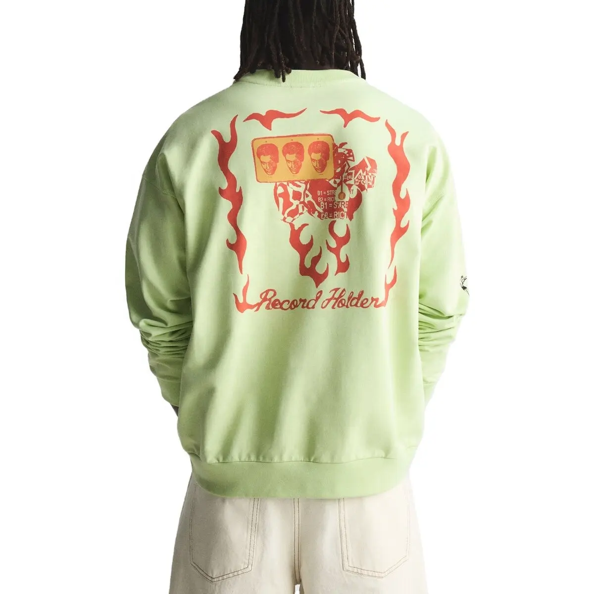 OEVE Factory Wholesale New Popular Crewneck Sweatshirt Customized 100% Cotton Comfortable Sweatshirt for Men