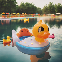 Bateau tamponneur électrique 12V de haute qualité de Dubaï, en HDPE, stable pour enfants, avec lumières LED pour parcs aquatiques, 1-2 personnes