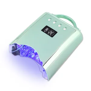 Lampe à ongles UV LED professionnelle rechargeable sans fil portable haute puissance de 78 watts pour une utilisation pratique en salon