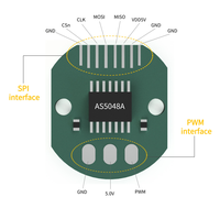 AS5048 Encodeur rotatif magnétique à interface PWM SPI à valeur absolue de 14 bits avec fonction de rotation