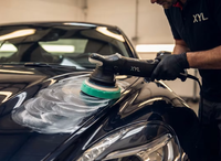 Tampon de polissage en éponge violette de 5 pouces à poils longs pour le detailing et le cirage automobile