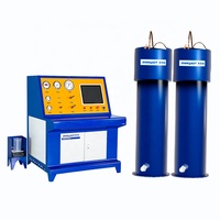 PC controlada de alta presión 48 Mpa Cilindro de gas Máquina de prueba hidráulica 48 Mpa Plataforma de Prueba Hidrostática Estructura de bomba de pistón