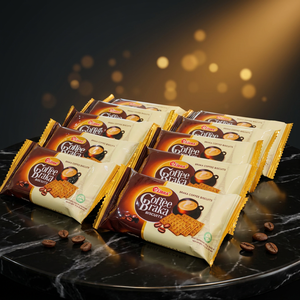 Routine matinale élégante - Biscuits Braka au café 150g Petit-déjeuner Collation faible en gras et faible en glucides |   Service de personnalisation d'emballages OEM ODM - Product Image 1