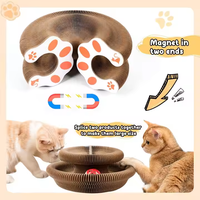 Jouet interactif pliable en carton ondulé pour chat, accessoires d'intérieur écologiques classiques et modernes, vente en gros d'usine, pour aiguiser les griffes