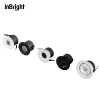 Angle de faisceau étroit Mini COB Led Spot Intérieur Mini Downlight 3w Dimmable Spot En Aluminium pour Bar D'hôtel