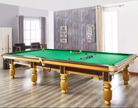 China Venta superior Nuevo diseño 12ft Tamaño estándar Star Tournament Juegos de calidad Jugar mesa de billar con calentador y accesorios gratuitos