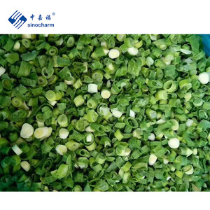 Sinocharm Top Chất Lượng 4-6Mm Iqf Cắt Màu Xanh Lá Cây Hành Tây Khối Haccp Nhà Máy Giá 10Kg Đông Lạnh Hành Tây Hành Tây Cho Xào - Product Image 1