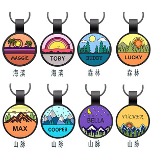 Tùy chỉnh thiết kế logo khắc chống mất không thấm nước <span class=keywords><strong>Silicone</strong></span> Pet <span class=keywords><strong>tag</strong></span> - Product Image 1