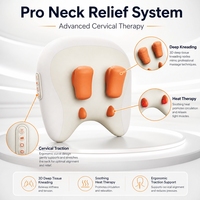 Masseur électrique chauffant Shiatsu 2026 pour le corps, le cou, les épaules, la taille, les jambes, les bras avec massage par pétrissage et pression, oreiller de soins de santé