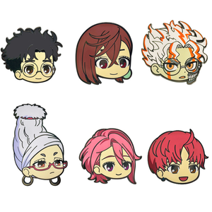 6 nouveaux badges métalliques de haute qualité au design anime Dandada <span class=keywords><strong>Momo</strong></span> Ayase et Ken Takakura pour la décoration de sacs et de vêtements - Product Image 1