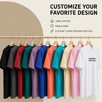 T-shirt en coton vintage décontracté, ample, respirant, doux, vierge, à manches courtes, épais (260 g/m², 300 g/m²), idéal pour l'été – Vente en gros