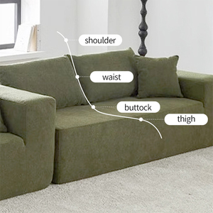 Juego de Sofás Seccionales Modulares de Tela, Reclinables, para Apartamento, Esponja de Alta Densidad, Diseño Moderno, Muebles para Sala de Estar - Product Image 2