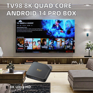 Dispositivo de Streaming TV98 Allwinner H313 Quad Core 8K Premium para Android 12 <span class=keywords><strong>Pro</strong></span> Set Top <span class=keywords><strong>IPTV</strong></span> Box, Venta al Por Mayor - Product Image 2