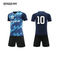 Conjunto de Uniforme de Fútbol Vintage Personalizable para Adultos, Servicio OEM, Impresión Digital de Logotipo y Nombre, Uniforme de Fútbol para Entrenamiento y Running
