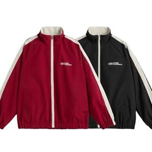 Chaqueta Cortavientos reversible personalizada con cuello alto de doble cremallera para estilo de calle de Vietnam - Product Image 2