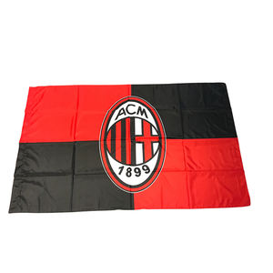 Оптовая продажа, полиэстер 3 Х5 футов, итальянский флаг AC Милана для внутреннего наружного декоративного баннера - Product Image 3