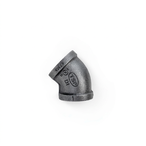 Codo de Hierro Maleable TSP de 45 Grados con Banda de Refuerzo FCD 450 / ASTM A536 (Grado 65-45-12) Ofrece una Solución Confiable para una Conexión de 45 Grados - Product Image 1