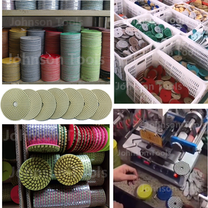 Trung Quốc giá rẻ 100 125 180 mét trái phiếu nhựa kim cương tay đánh bóng cho Countertop bề mặt thạch anh Granite đá cẩm thạch sàn - Product Image 5