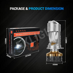 Super Canbus nuevo M4 Mini proyector biled H4 60000LM Led láser H4 con luz amarilla H1 H3 H19 HB4 H4 bombilla Led para Bmw F30 - Product Image 4