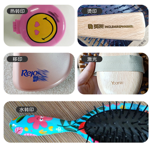 Peine de masaje personalizado 3D para mujer, diseño de una tecla, cojín de aire limpio, peluquería, autolimpieza, cepillos para el cabello, peines Airbag - Product Image 5