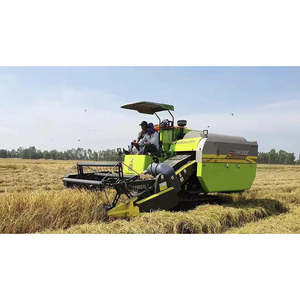 Zoomlion Used FH100E Cosechadora combinada de orugas con doble cabezal para trigo y maíz en stock - Product Image 3