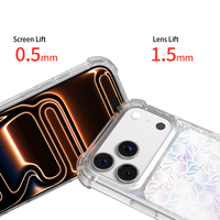 Coque de téléphone antichoc en TPU+PC, design sportif, vente en gros, étuis de luxe pour iPhone 11, 16, 17 Pro Max, sans artisanat spécial