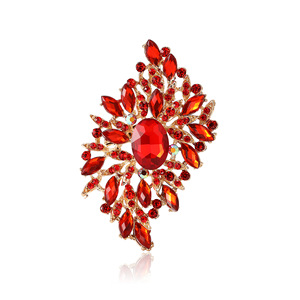 Broches Elegantes de Designer de Luxo para Mulheres e Crianças, em Liga Prateada com Cristais e Strass para Casamento e Noivado - Product Image 6