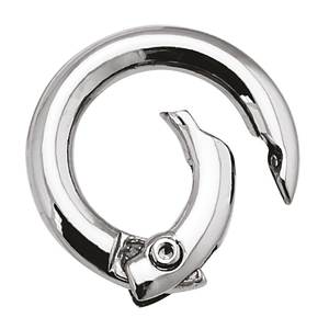 Anneau en laiton plaqué or 20 mm avec fermoir à ressort, apprêts de bijoux en or rempli 14 carats, tailles 6 mm et 16 mm, emballé en sachet - Product Image 2