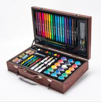 Boho — ensemble professionnel d'art pour enfants, de haute qualité, emballage avec étui en bois, 81 pièces