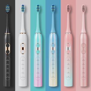 Spazzolino elettrico intelligente con precisione in fabbrica con doppia testa a basso costo a LED di ricambio impermeabile ricaricabile per adulti - Product Image 2