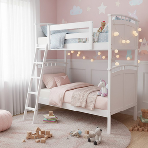 Eco-Friendly Stackable CPSC ASTM Standards Qualified <b>Solid</b> Beech Hot Selling Traditional Twin Beech <b>Wood</b> Bistre <b>Bunk</b> <b>Bed</b> - Product Image 3