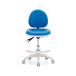 Fauteuil dentaire d'hôpital réglable, polyvalent, avec structure métallique minimaliste, base pivotante, coussin en mousse à mémoire de forme et dossier à lattes pour dentistes - Product Image 5