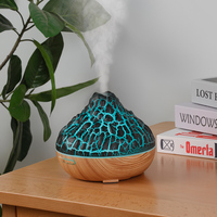 Nouveau diffuseur d'arômes volcanique 2023 pour bureau à domicile, télécommande, volume de brume réglable, sept couleurs, pulvérisation 300 ml, usage domestique