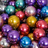 Ballons en latex métallisé de 10 pouces en gros - Couleur or pour fêtes d'anniversaire, mariages, décorations de chambres nuptiales, décors de scène