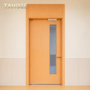 Porte en acier insonorisée avec fenêtre en verre, porte de classe scolaire à simple battant pour laboratoire et <span class=keywords><strong>bibliothèque</strong></span> - Product Image 2