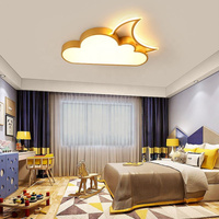 Lampu Plafon LED AMJ Gaya Modern Sederhana dengan Remote Control, Pemasangan di Permukaan untuk Ruang Tamu, Kamar Tidur, Ruang Belajar