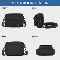Tas Selempang Mini Ringan dari Bahan Nylon Tahan Lama untuk Smartphone, Dompet, Perjalanan, Santai, dan Sehari-hari
