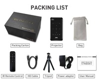 P09 II portable 4K auto keystone DLP Mini projecteur 5G double WiFi Amlogic T972 Android 9 1GB 8GB 2G 32G IR projecteur intelligent à distance