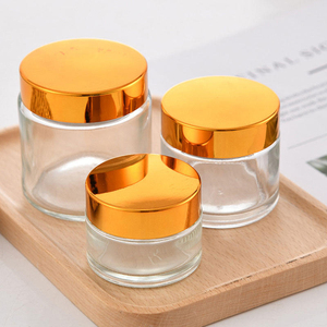 LingKa LK01 - Tarro de Crema Cilíndrico de Vidrio Transparente de 5~100g, Envase Cosmético Vacío con Serigrafía para Crema de Ojos, Lociones, Exfoliantes y Bálsamos Labiales - Product Image 5